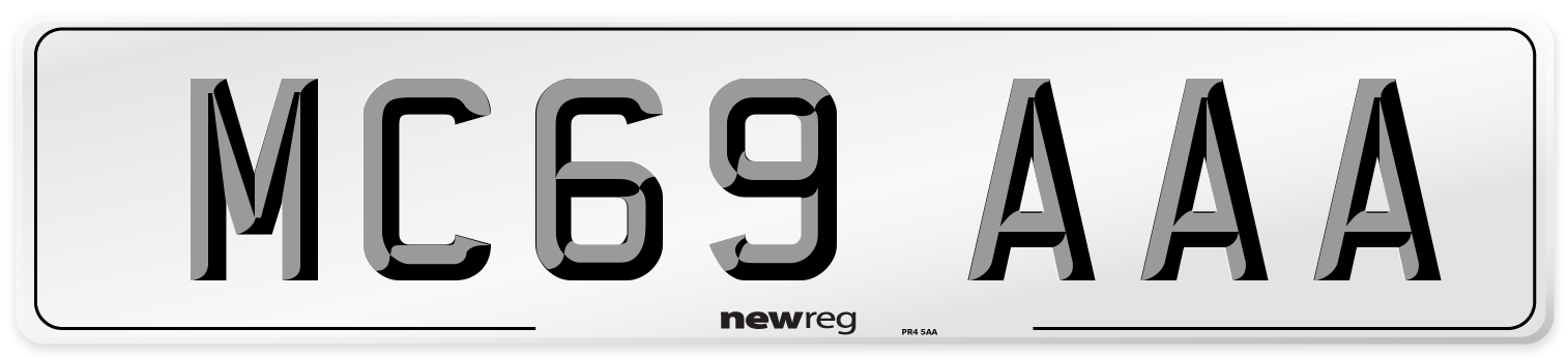 MC69 AAA Number Plate from New Reg